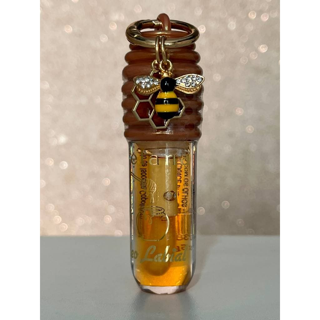 Gloss Labial Honey Abelha Com Chaveiro E Pingente Colmeia