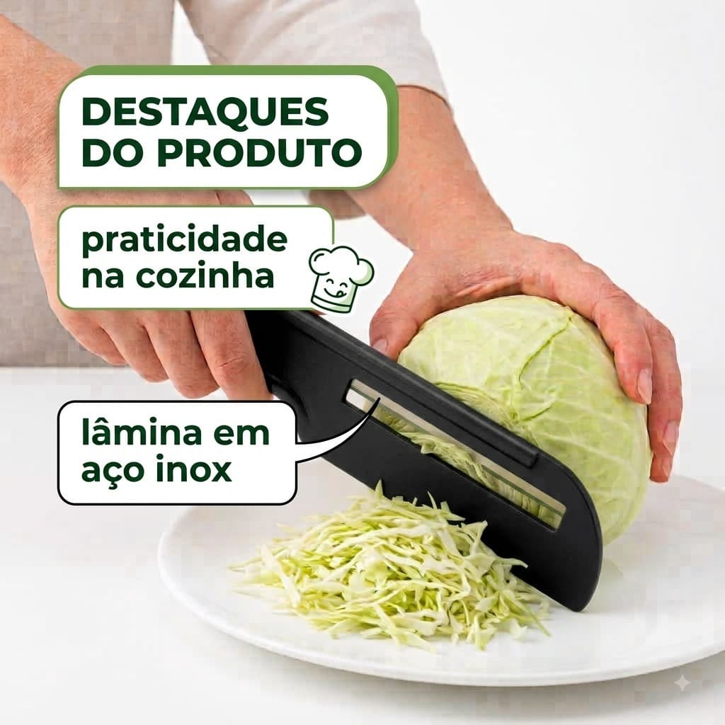 Cortador Descascador Fatiador de Legumes e verduras utensilio de cozinha