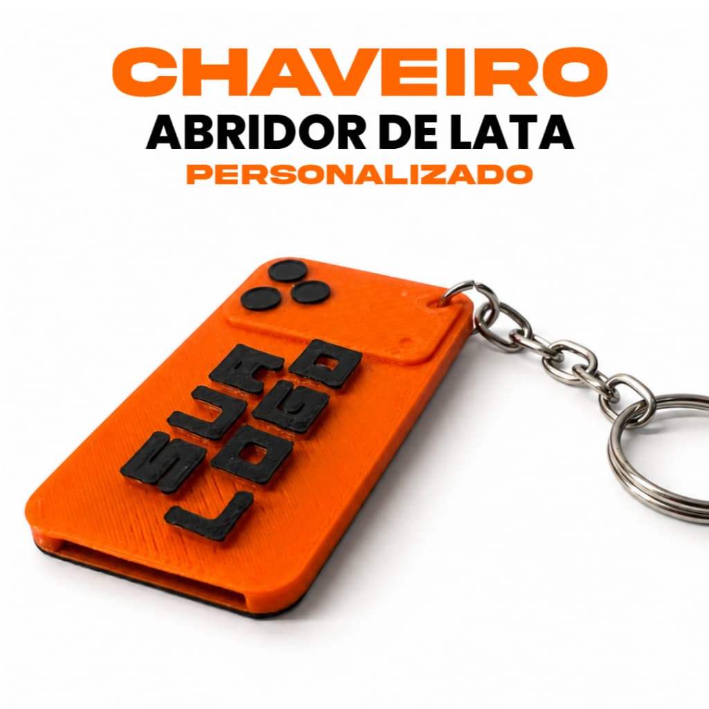 45 Unidades Chaveiro Personalizado Iphone 17 Com Sua Logo da Loja Abridor de Lata Protege a Unha Brinde para Cliente