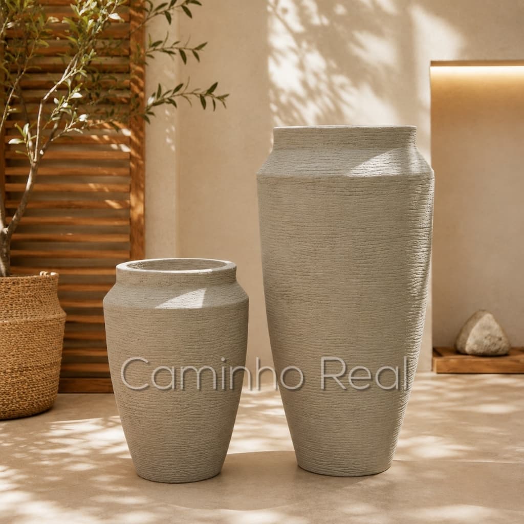 Kit 2 Jarros para Planta - Vasos de Polietileno 56cm Altura e 34cm de Altura