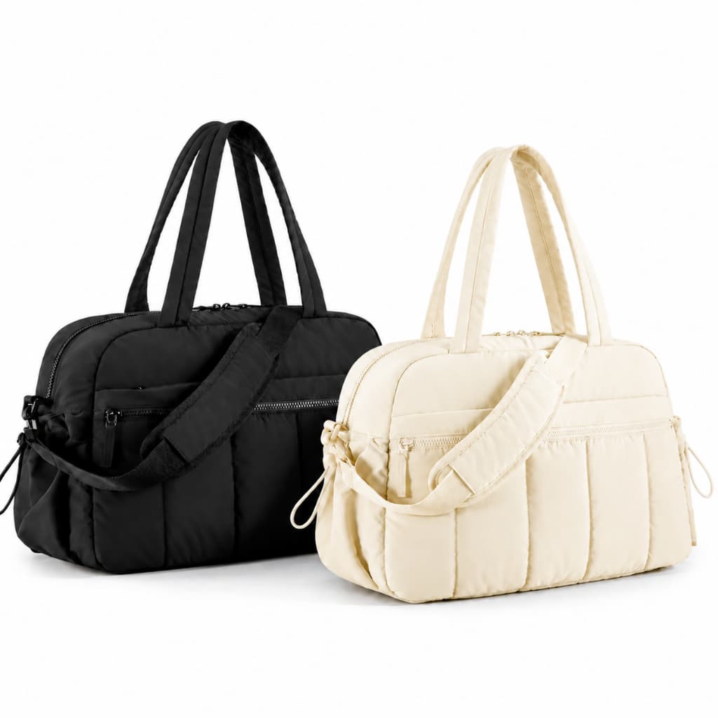 Bolsa Feminina Puffer Nylon Academia Viagem Transversal Tiracolo Esportiva Multifuncional Fitness Casual Dia a Dia