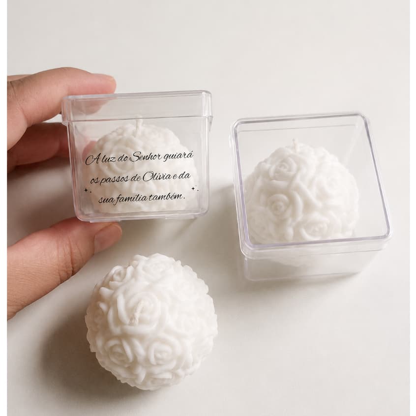 VELA MINI VELA BUBBLE FLOR| KIT COM 30 40 e 50 UNI. VELA FLOR| LEMBRANCINHAS