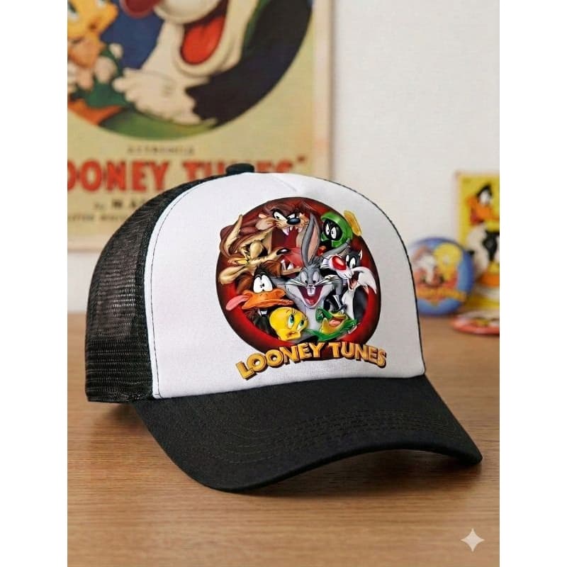 Boné Telinha Aba Curva Looney Tunes Unissex