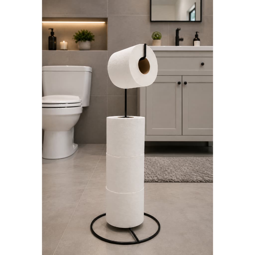 Suporte Organizador Porta Papel Higiênico Aramado Redondo Decoração Casa e Banheiros
