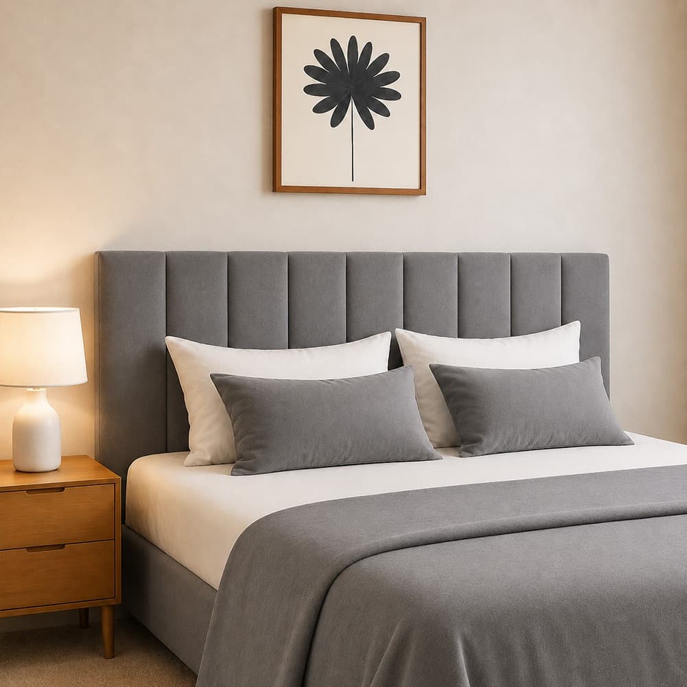 Kit 7 Cabeceira Modular Estofado Para Cama Box Casal Suede Diversas Cores 140x45 cm