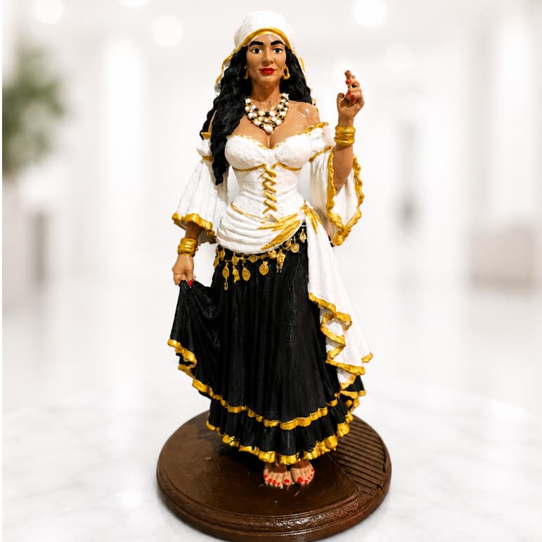 Cigana Decorativa 15cm – Estátua Artesanal – Decoração