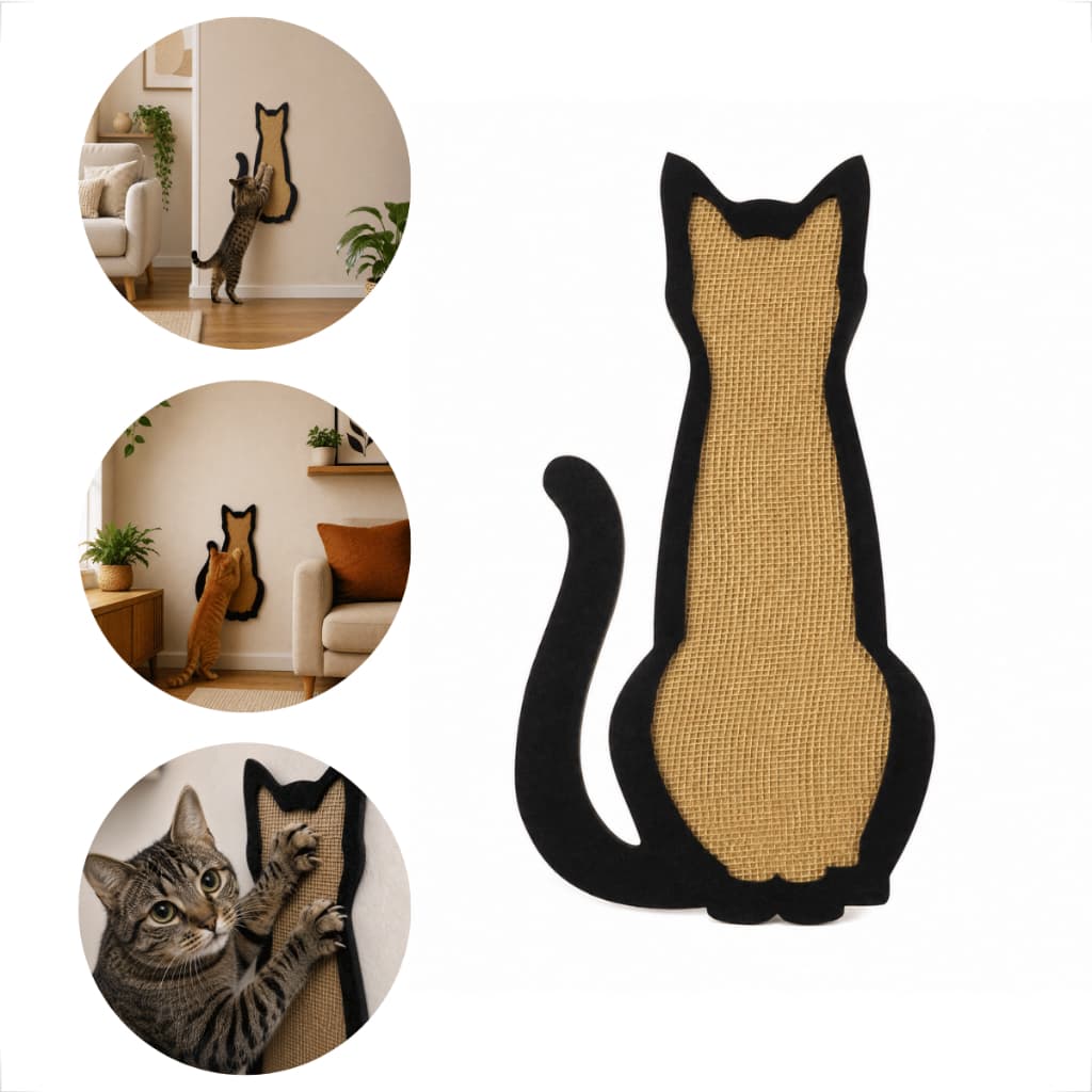 Arranhador Gato Parede Afiador Unhas para Gatos Fixo Acessorios Antistress