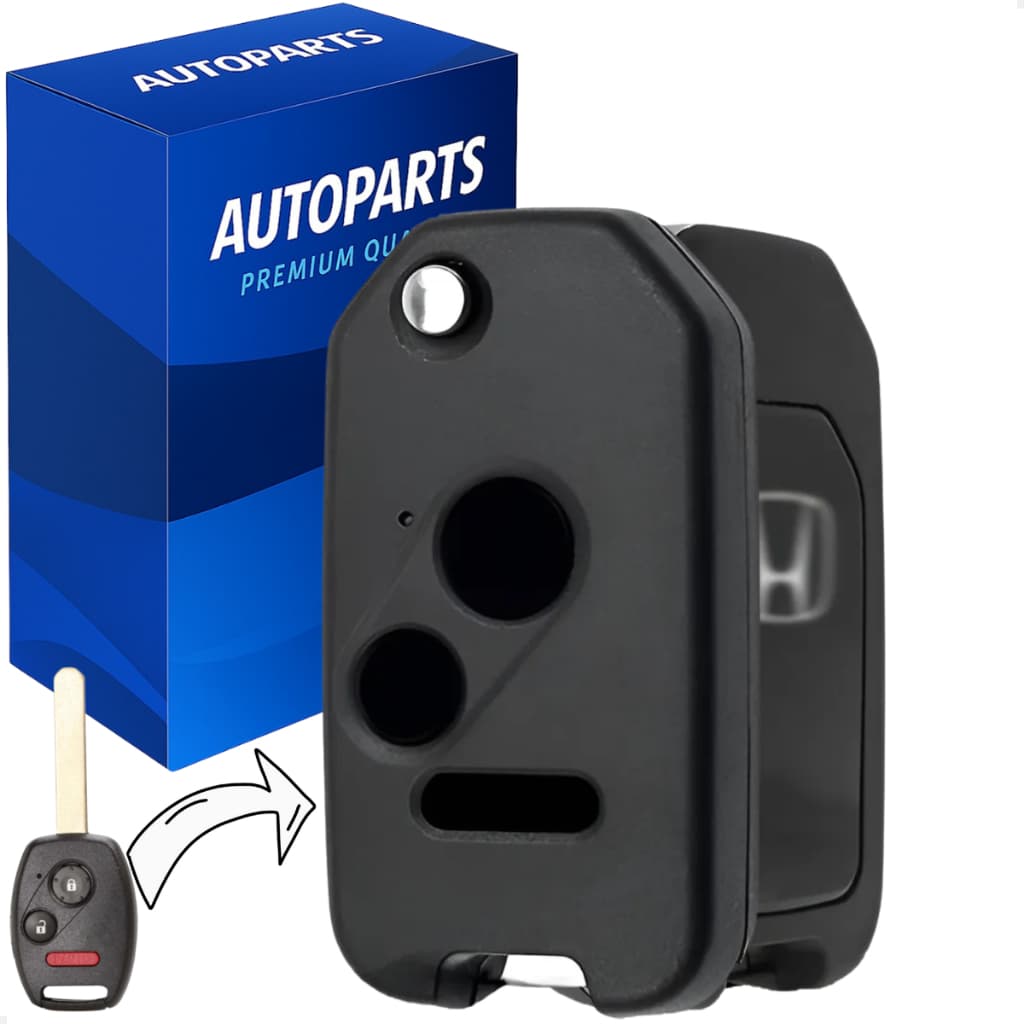 Capa Carcaça Chave Canivete Honda Civic Fit City Crv 2008 2009 2010 2011 2012 Adaptação