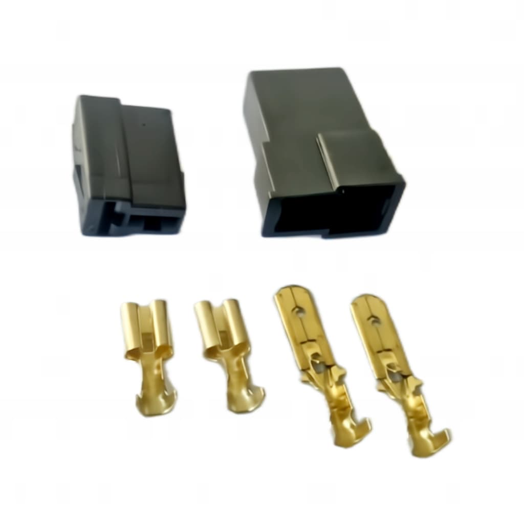 kit 10 Conjunto conector plug 2 vias caixa som macho e fêmea