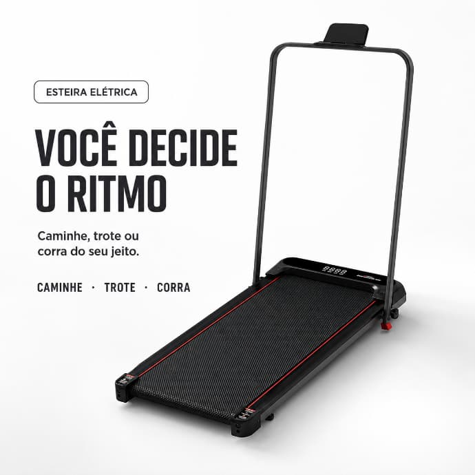 Esteira Elétrica - Movimento Simples para Começar em Casa - Fácil de Usar, 1–10 KM/H