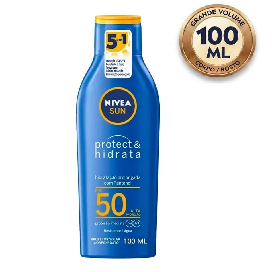 Protetor Solar Nivea FPS 50 Sun Protect & Hidrata 100ml