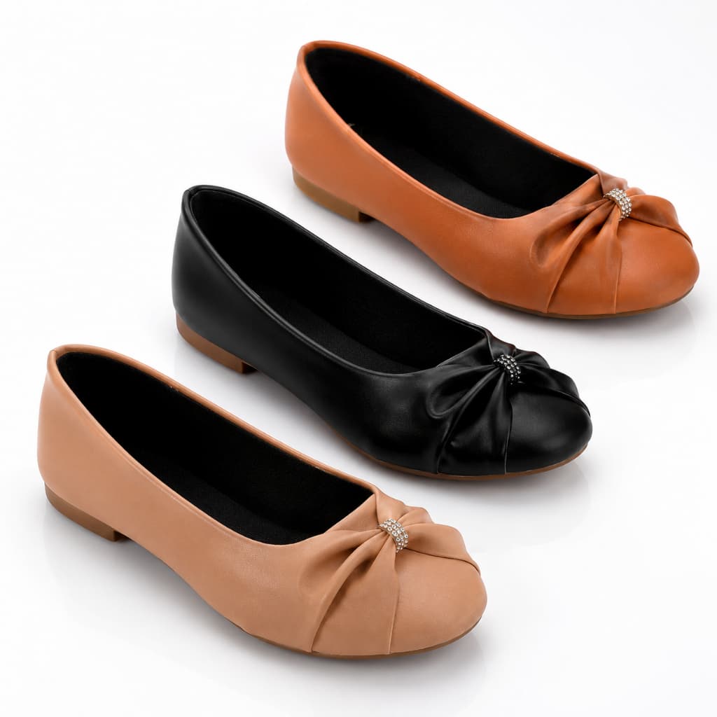kit 3 pares sapatilha feminina confortável