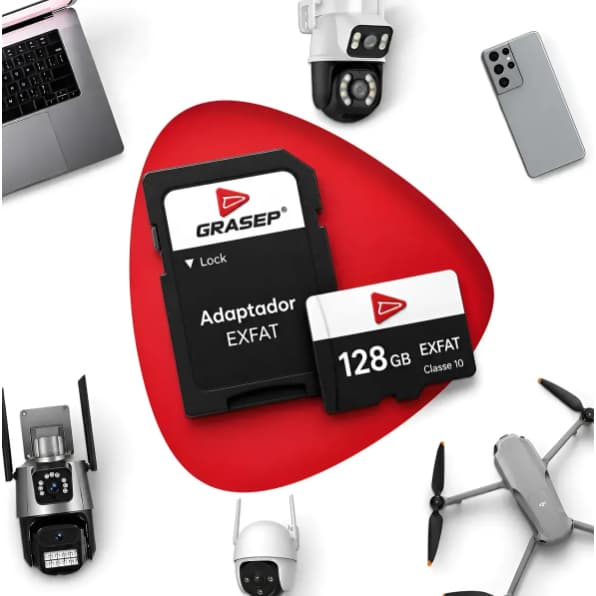 Cartão Memória 128gb P/câmera Wifi Ip Icsee Yoosee