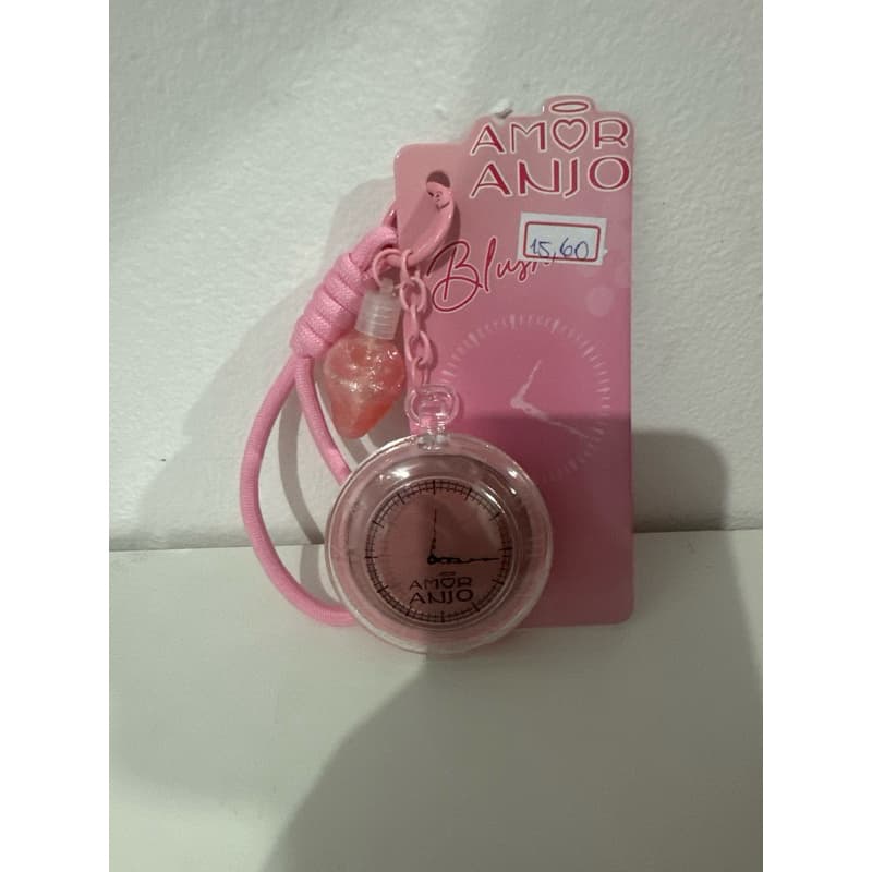 🍓⌚ Blush em Formato de Relógio + Chaveirinho Gloss de Morango | Várias Cores
