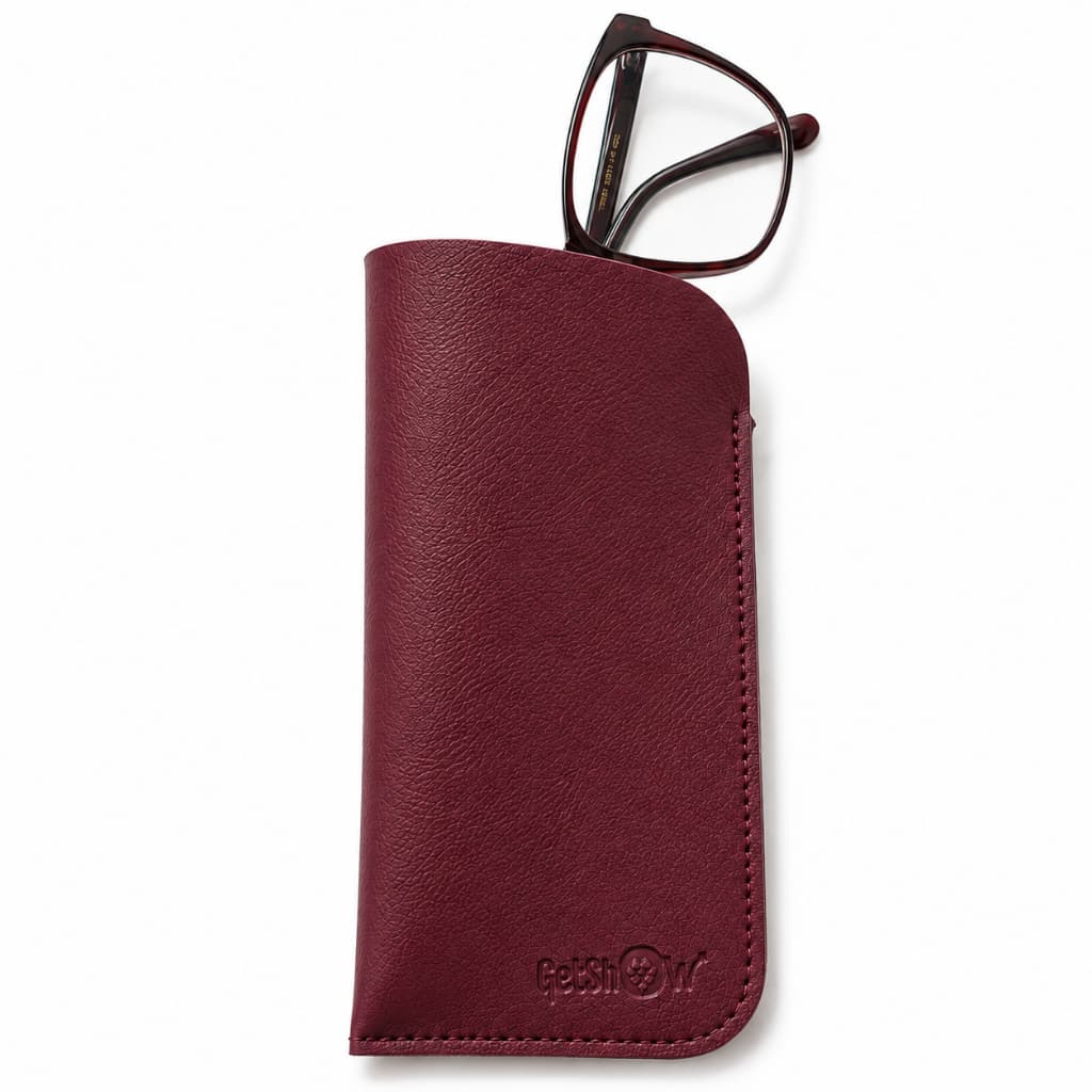 Capinha Porta Óculos Capa Case Estojo em Couro Ecológico Getshow