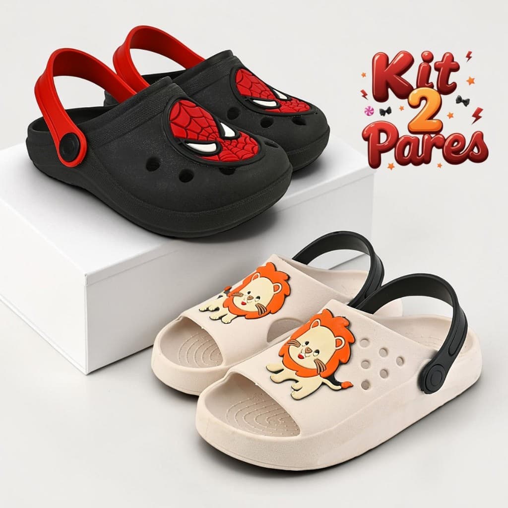 Sandália Infantil Menino Confortável Chinelo Macio Antiderrapante Casual