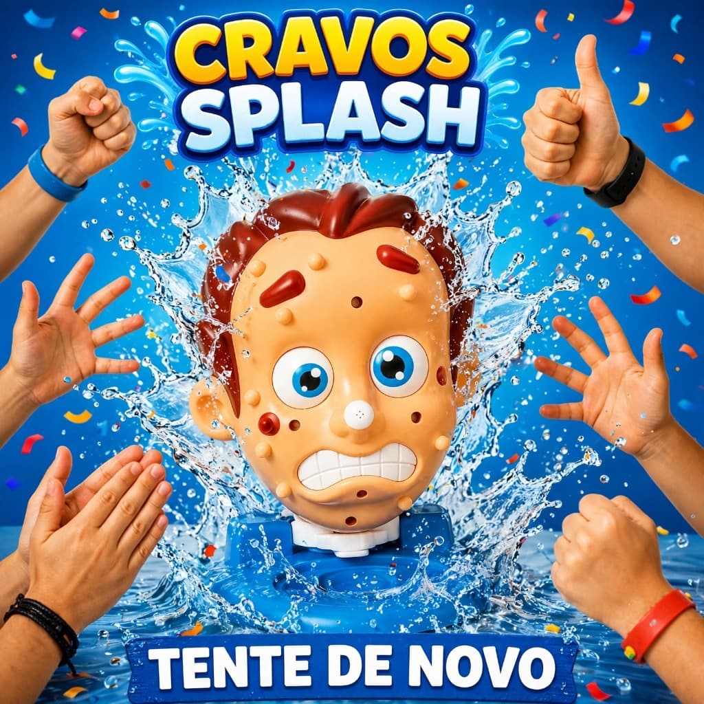 Jogo Infantil Tira Cravos Splash Brinquedo Educativo com Cabeça e Seringa