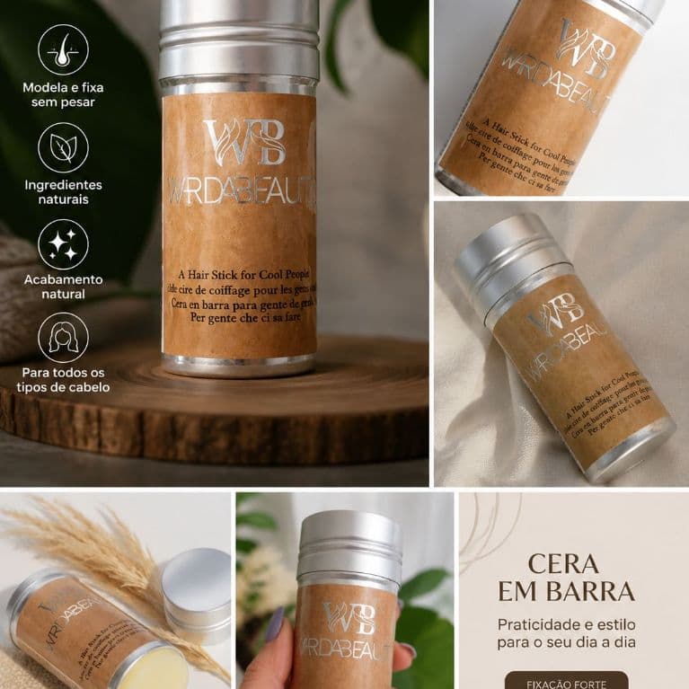 Bastão de Cera Capilar WB – Efeito Anti Frizz Instantâneo