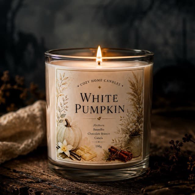 Vela Aromática Premium Cera de Coco | Vela Perfumada | Vários Aromas