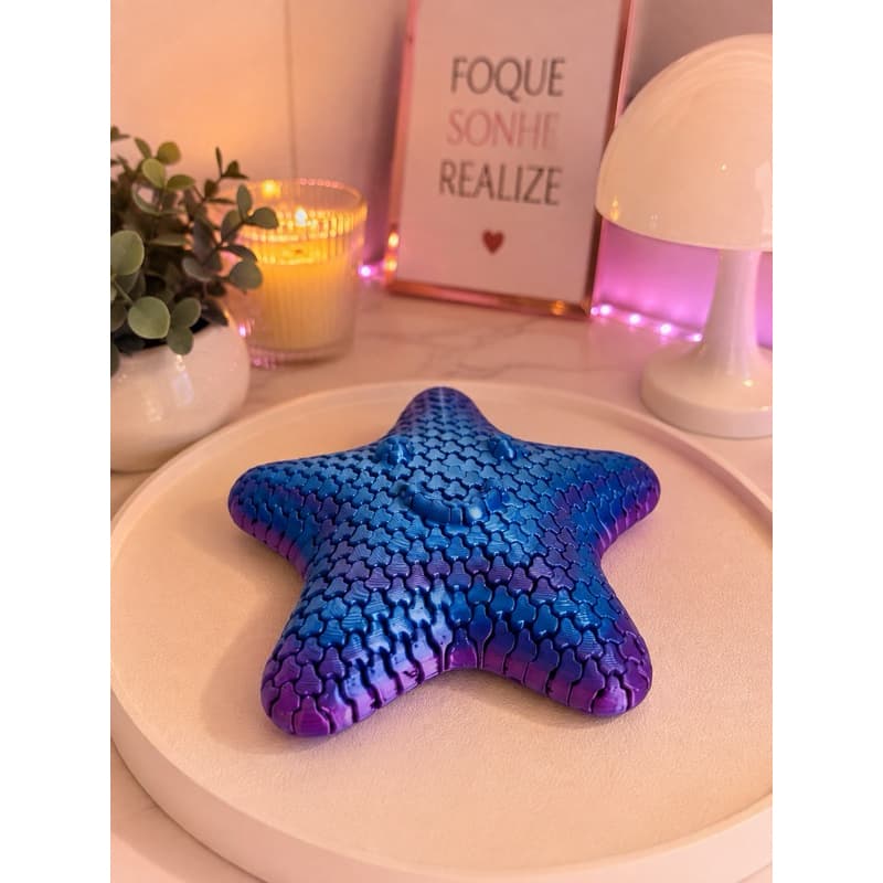 Estrela Flexível 3D Sensorial stress Tdah Ansiedade Foco