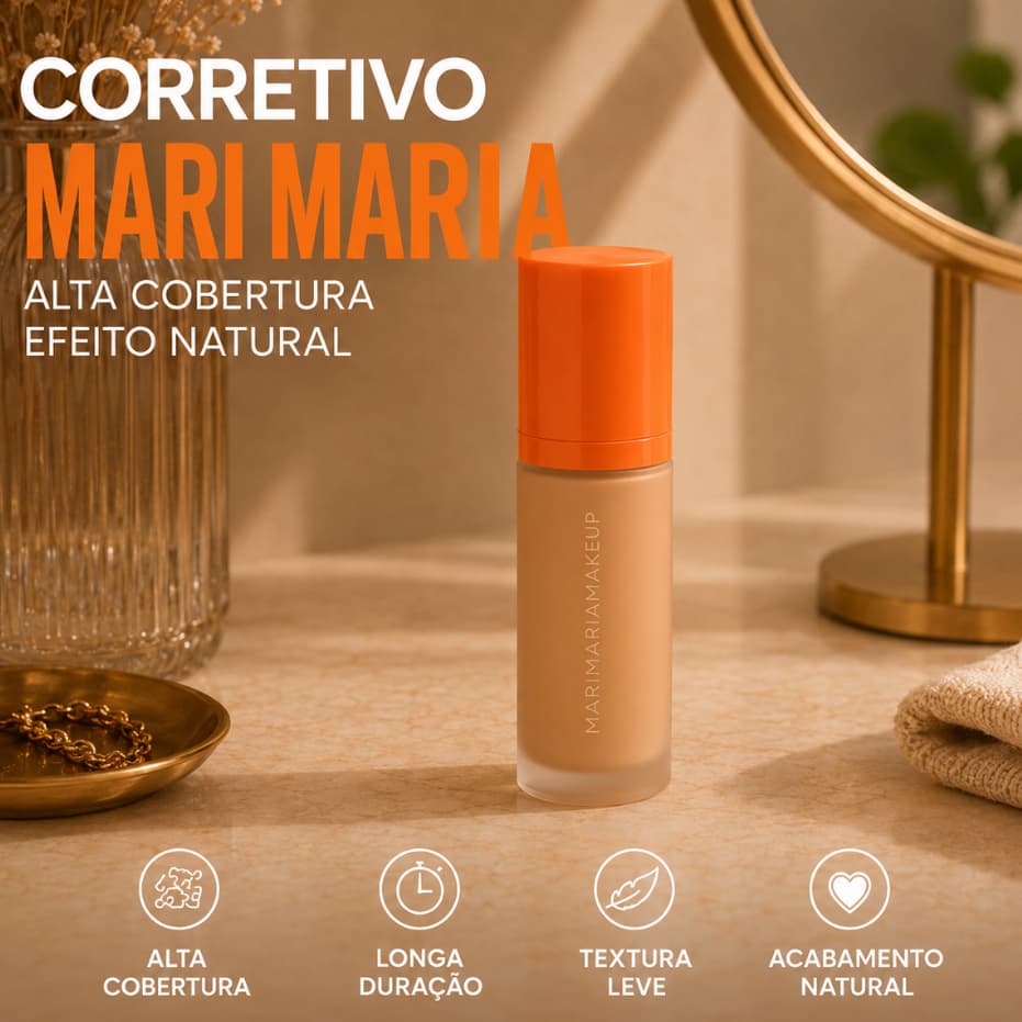 Base e Corretivo Bege Claro 1 Mari Maria Velvet Skin Original