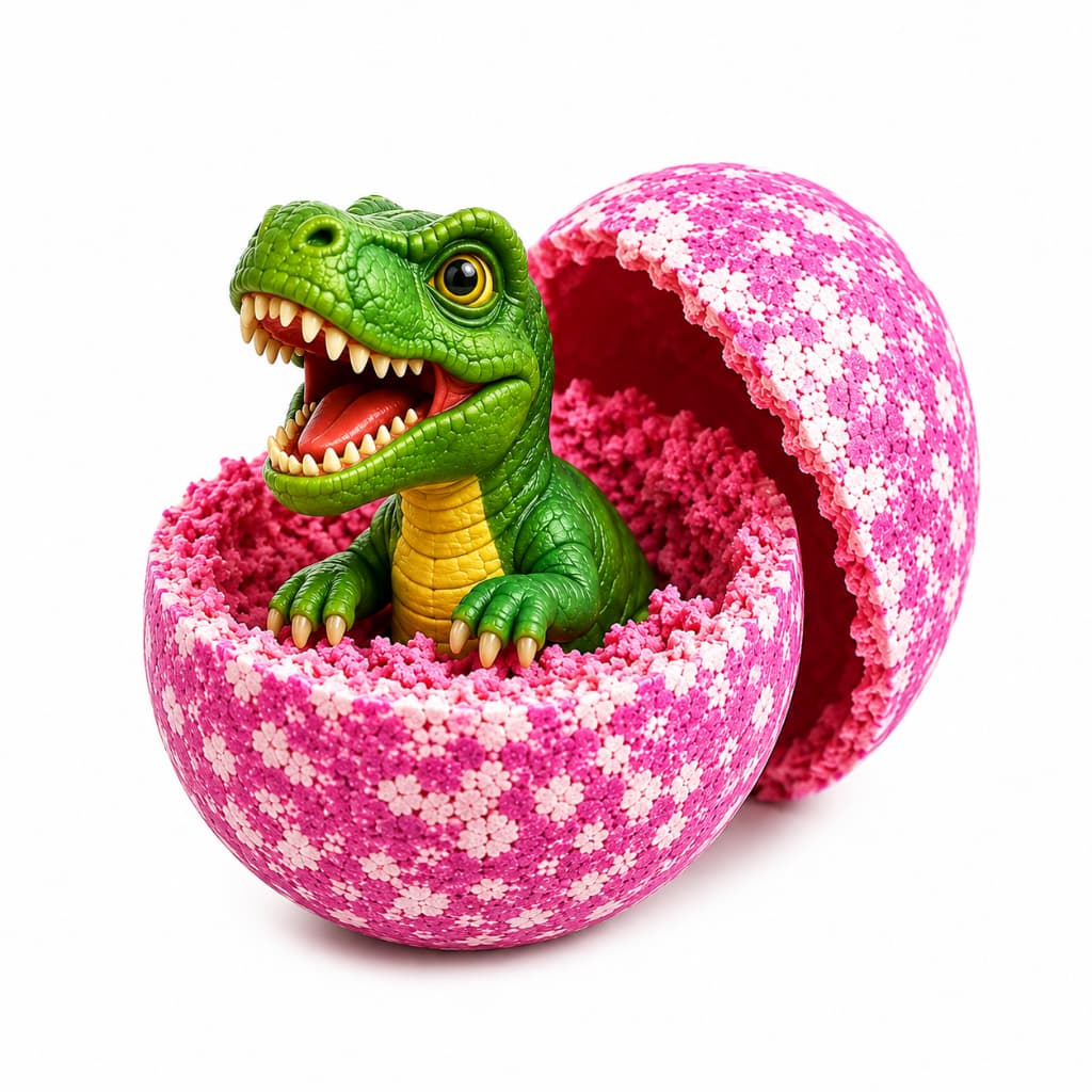 Kit 6 Bombas de Banho Infantil com Surpresa de Dinossauro Espuma Diversão no Banho Brinquedo