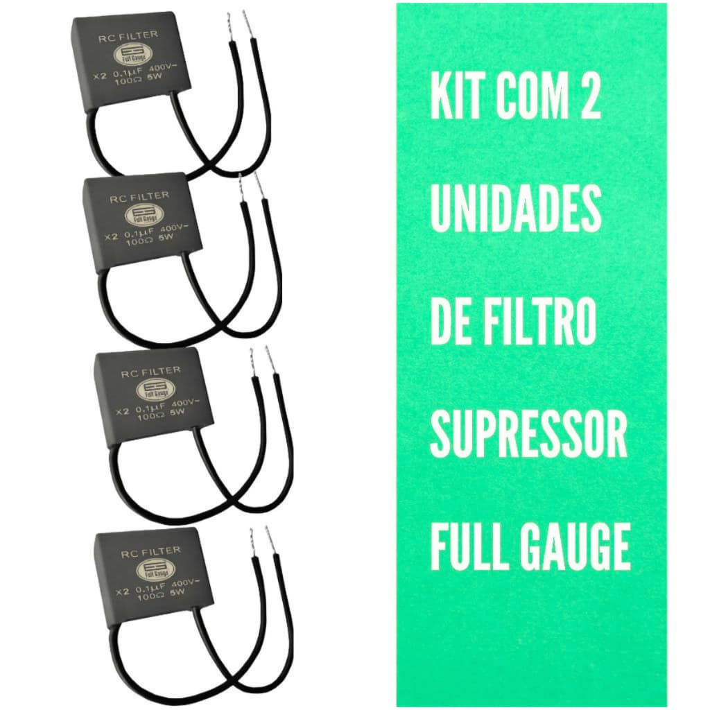 4 UNIDADES Filtro Supressor de Ruído Full Gauge 400V Industrial Proteção Elétrica Contra Interferência EMI RFI Automação