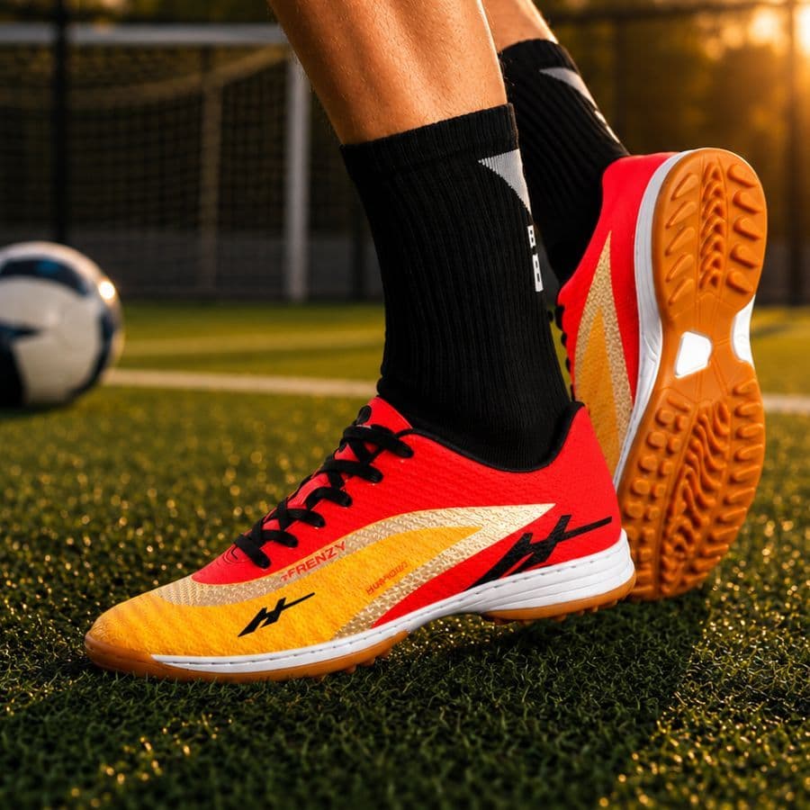 Chuteira Masculina de Futebol Chuteira de Society Sintético Sola Costurada e Reforçada Original Frenzy