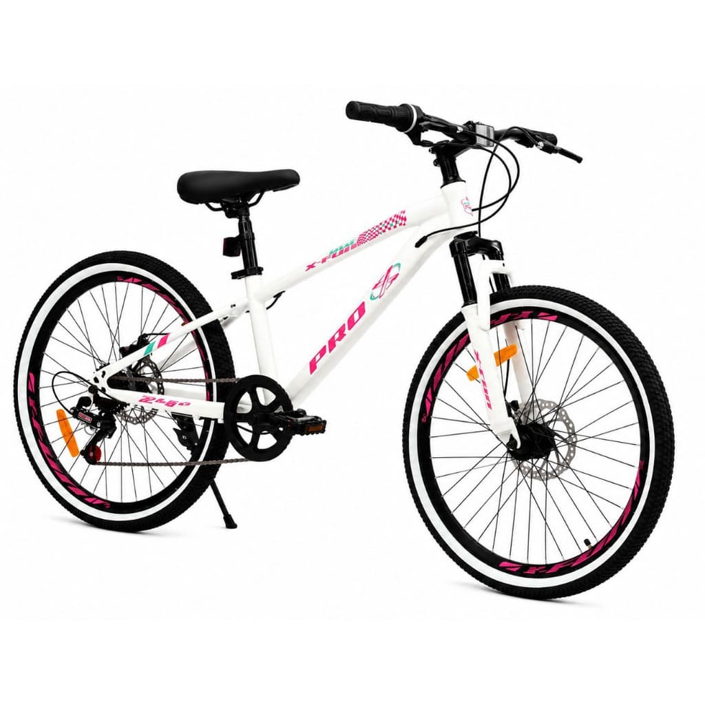 Bicicleta ProX Aro 24 Xfun com Suspensão Freio a Disco e Descanso Lateral Passeio MTB