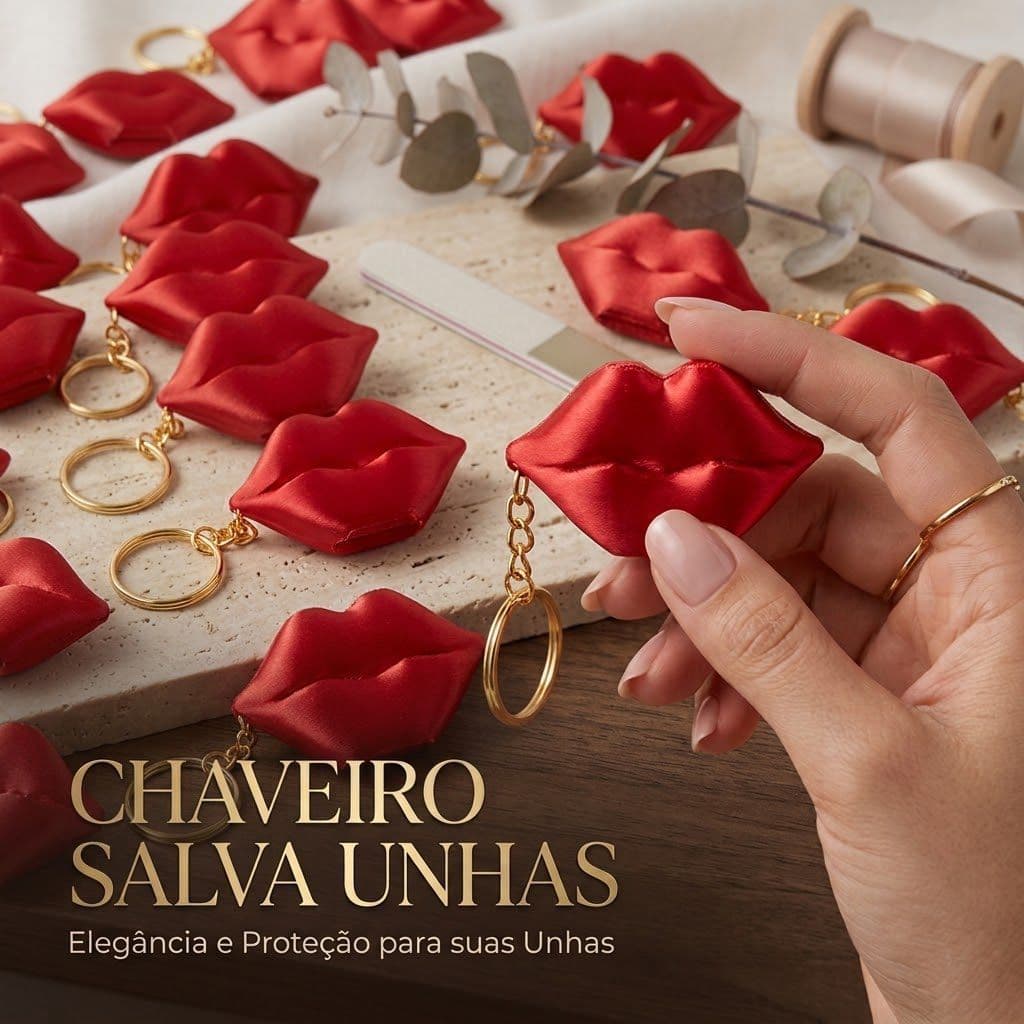 Chaveiro abridor Salva Unhas kit 100 unidades