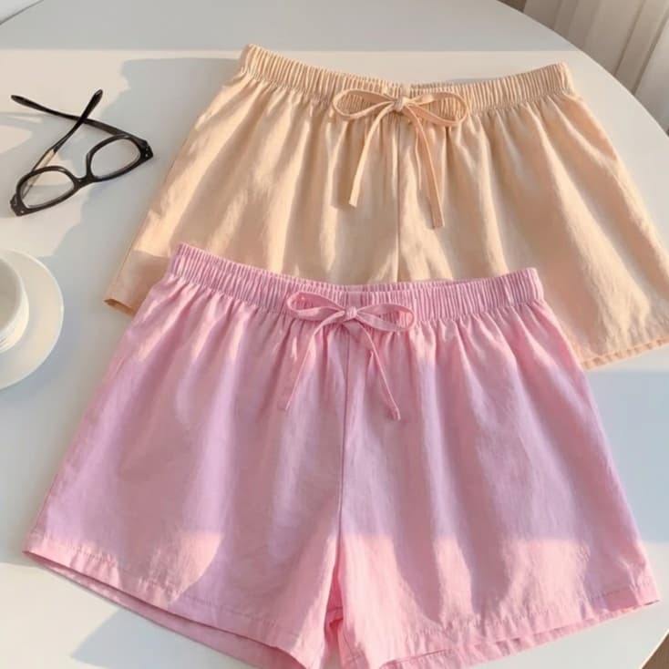 Kit 2 Short feminino liso casual Confortável para dia a dia short feminino Algodão