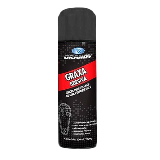 Graxa Adesiva Moto Corrente Spray 300ml 220g Brandy