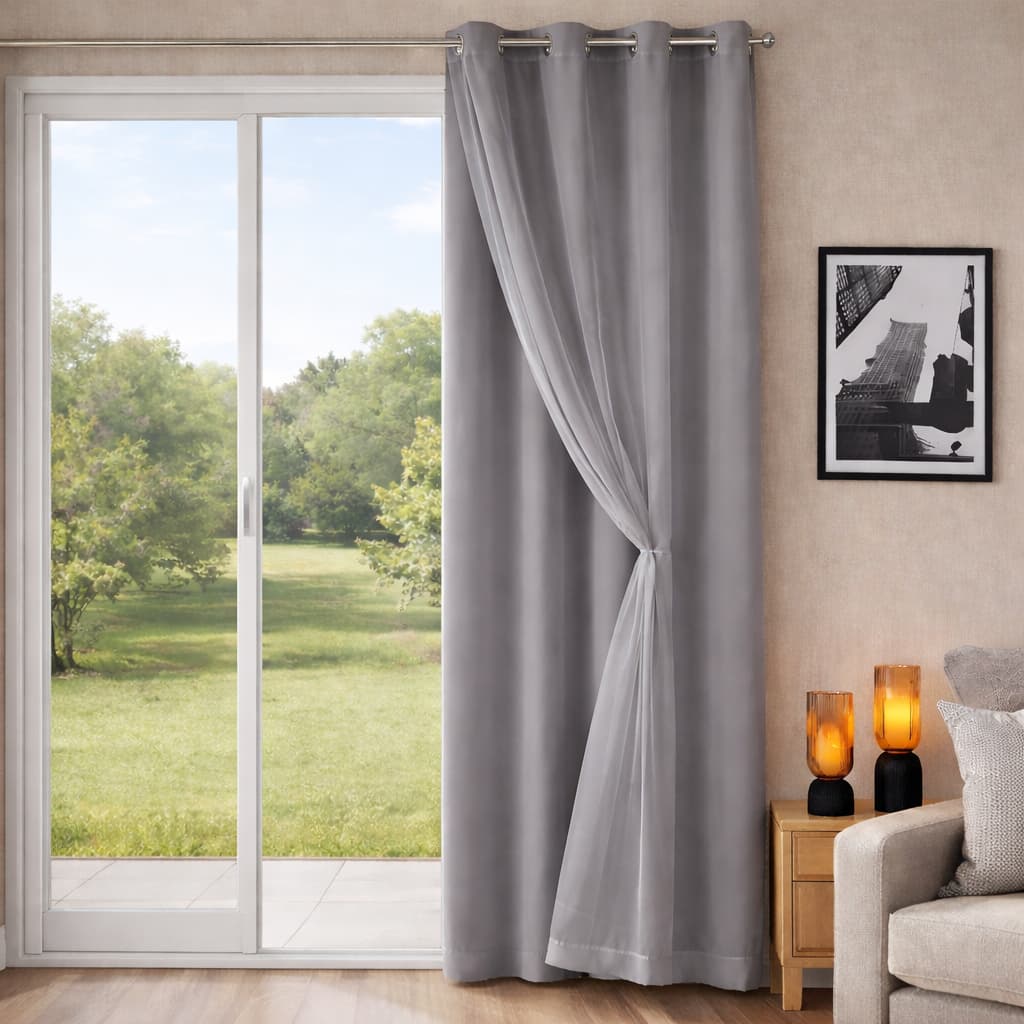 Cortina Blackout PVC 100% veda a Luz 1,40x2,30 com VOIL NO TOM  Termica Varias Cores Pronta Entrega