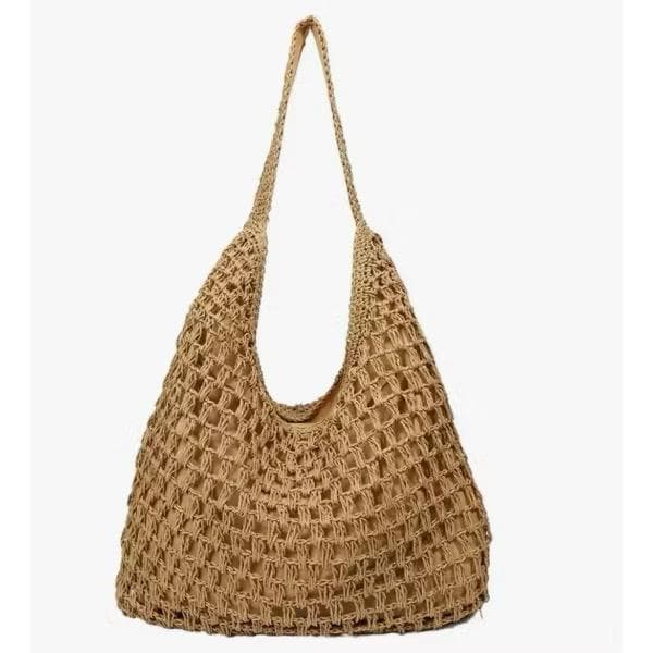 Bolsa Palha PRAIA Feminina de Ombro Alça grossa - Verão Lazer Casual Praia TENDÊNCIA