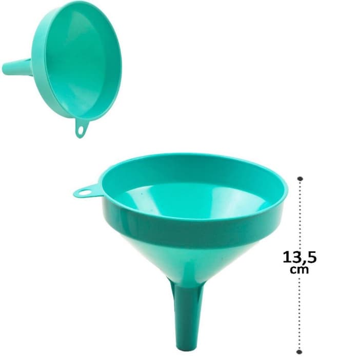Kit 2 Funil de Plástico 13,5cm Color