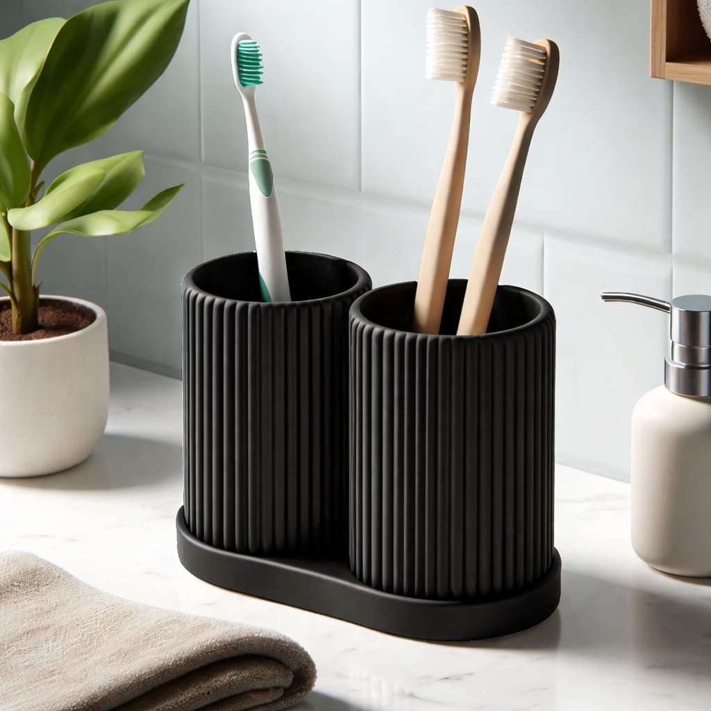 Porta Escova de Dente e Pasta Organizador Moderno Porta Pincel | Suporte Banheiro 3D