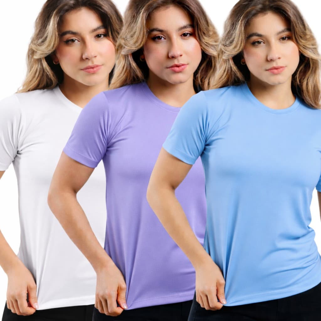 Kit 3 Dry FIT Feminina Para Treino Academia Fitness Envio Rápido
