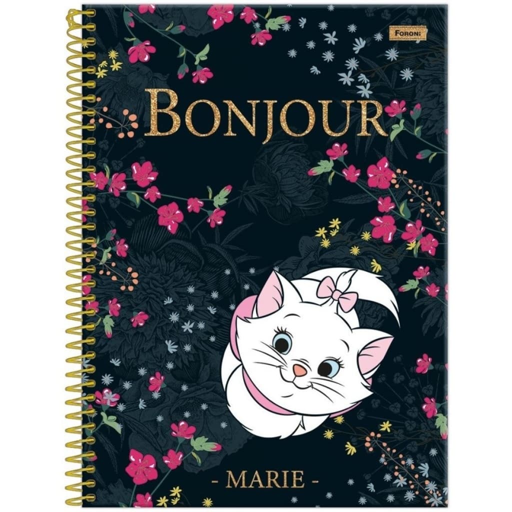 Caderno 1 Matéria Marie Disney 80 Folhas Foroni
