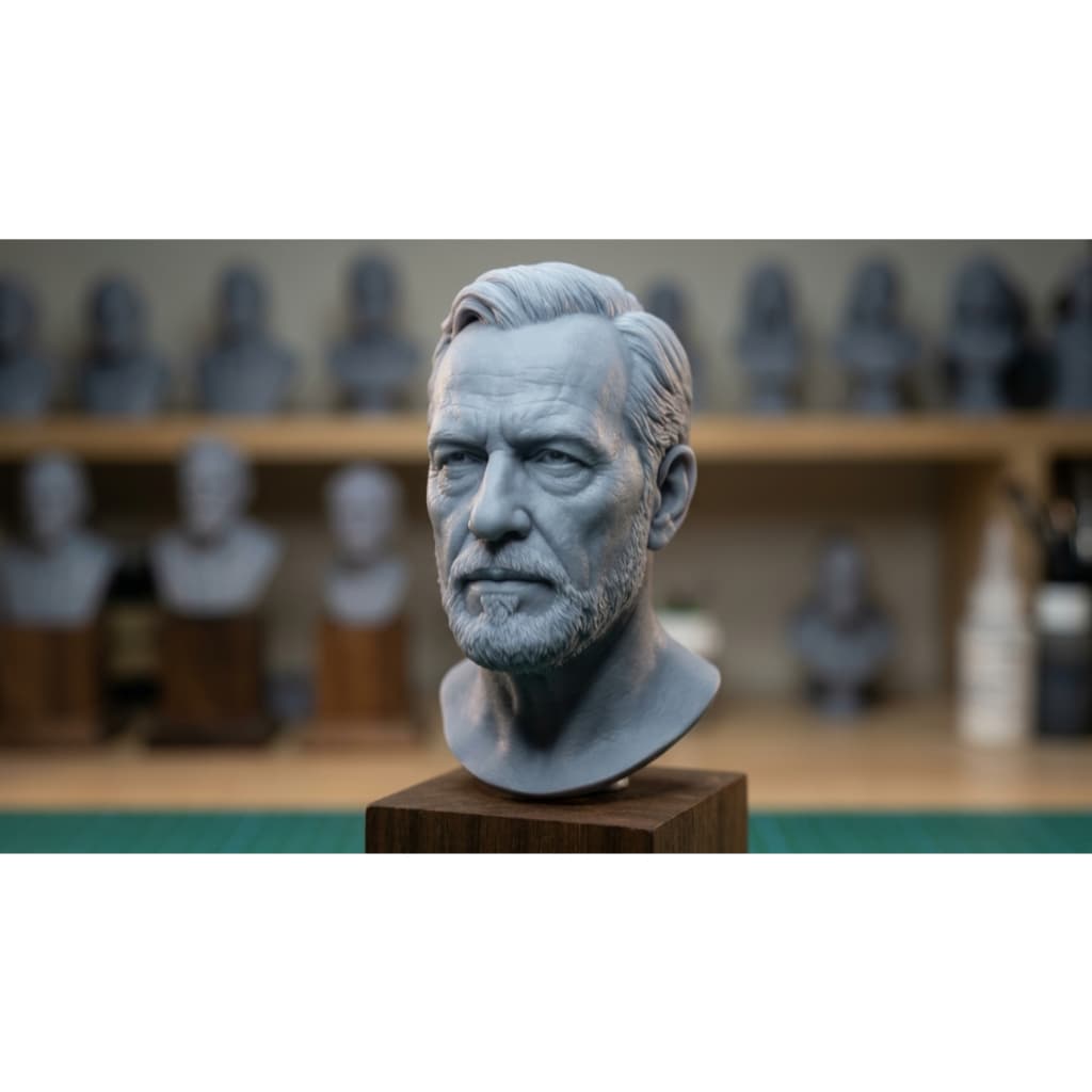 Busto ou Boneco Personalizado Sob Encomenda – Pessoa ou Pet – Arte Exclusiva (Sem Cor)