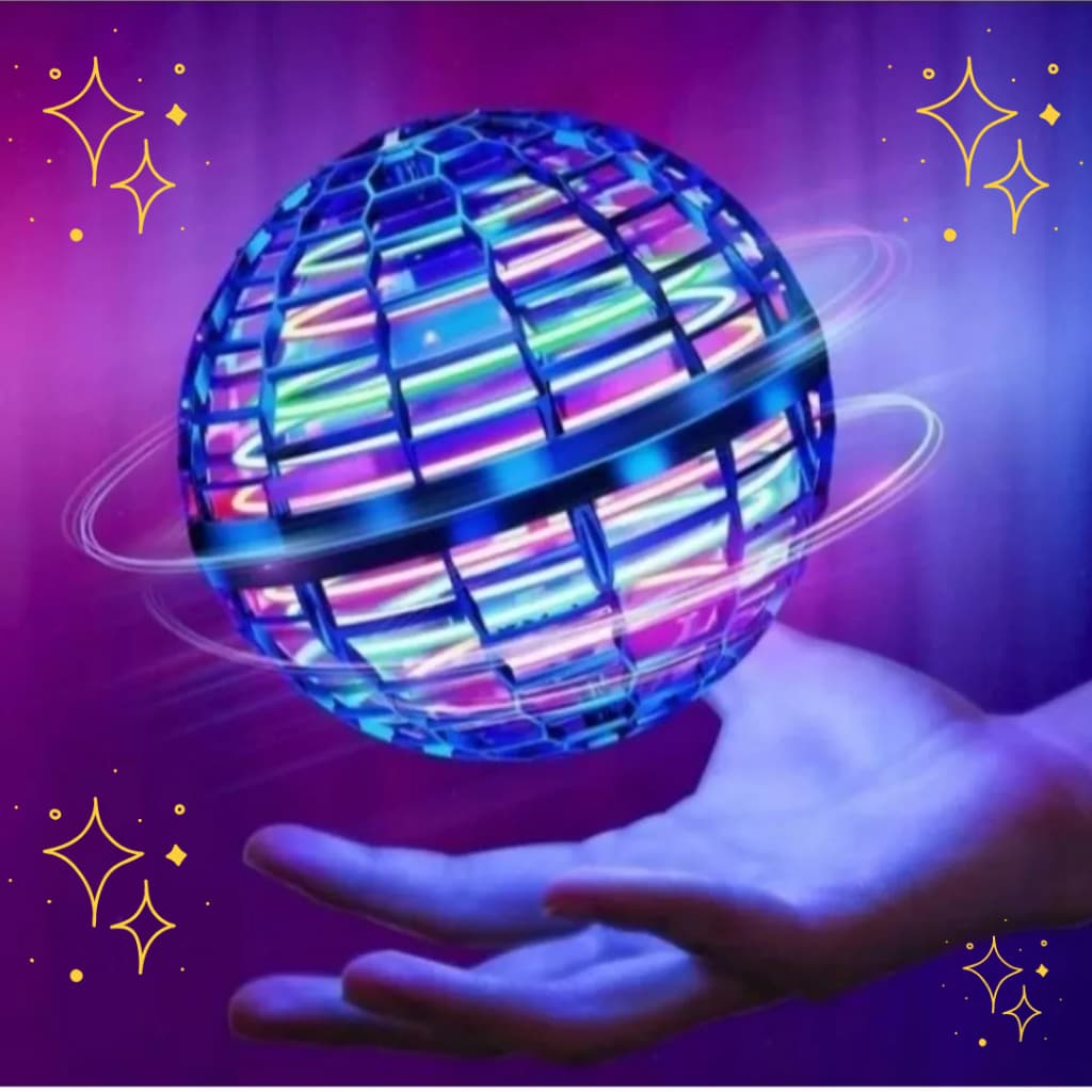 Bola Voadora Led e Controle Remoto Brinquedo Spinner Boomerang