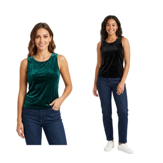 Blusa Regata Tecido Plush Veludo Premium Excelente Caimento Blogueira Casual