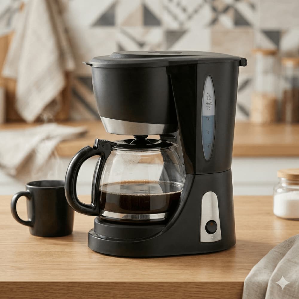 Cafeteira Elétrica 30 Xícaras Jarra Vidro 1200ml Potência 830W Filtro Permanente Antigotejamento127V
