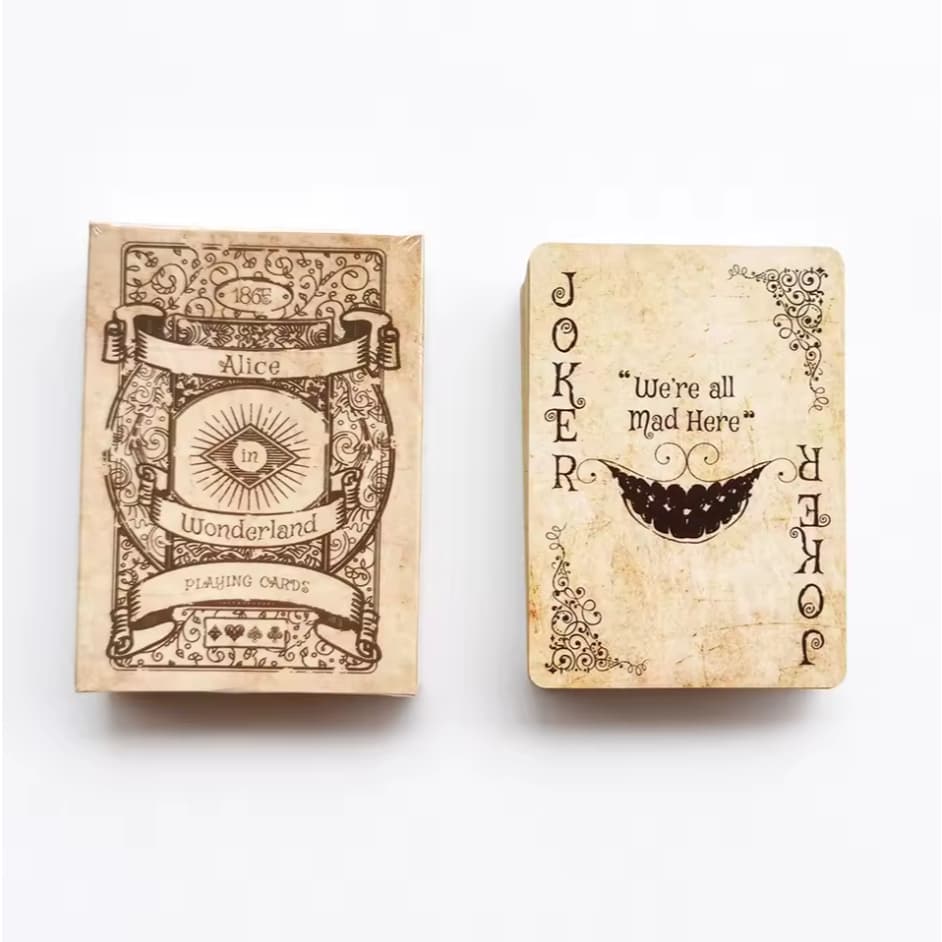 ORIGINAL Baralho Alice no País das Maravilhas Vintage – Cartas Temáticas Retrô Alice in Wonderland