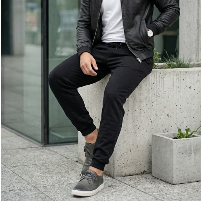 Calça Masculina Preta/Cinza Moletom com 2 Bolsos Oferta Inverno 2026 Envio Imediato - 1 ou 2 peças