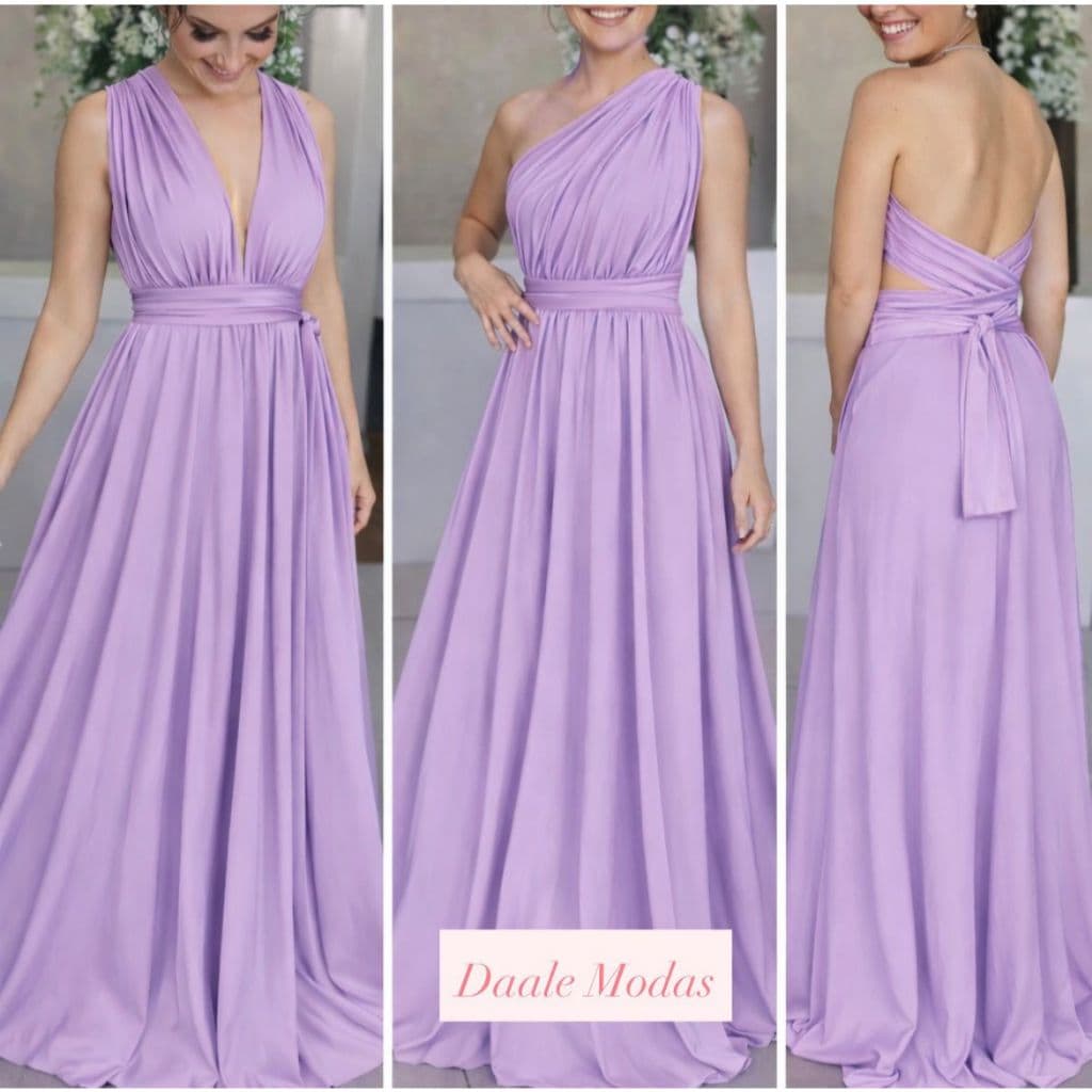 Vestido Feminino Várias Formas Multiuso Infinity Longo Festa Madrinha Casamento Formatura Batizado