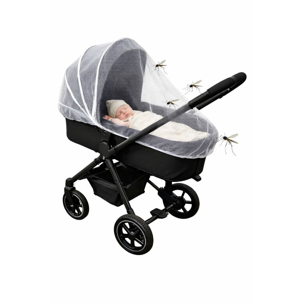 Mosquiteiro Para Carrinho de Bebê Universal Branco Simples