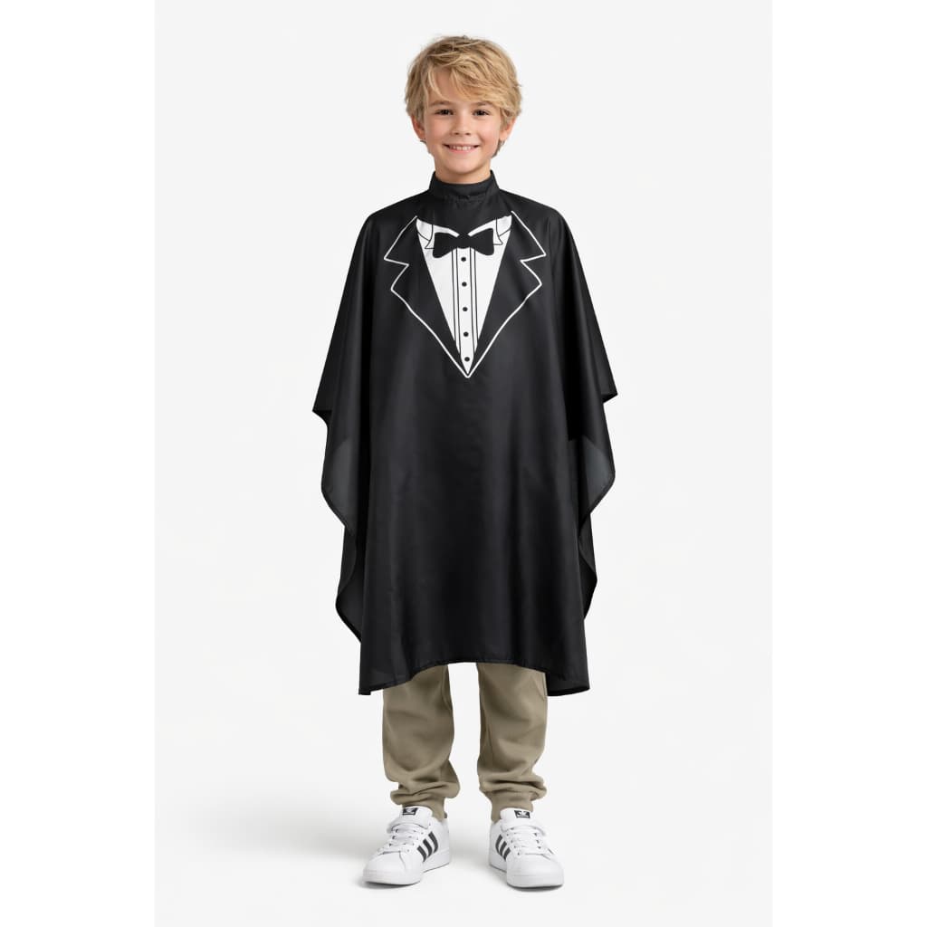 Capa de Corte de Cabelo Infantil Gravata / Terno Cabeleireiro, Barbearia, Salão de beleza