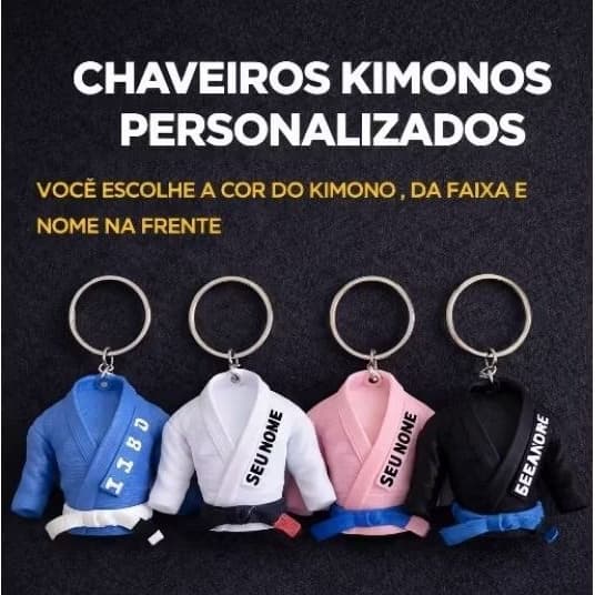 kimono chaveiro personalizado jiu-jitsu-judô-karatê/artes marciais