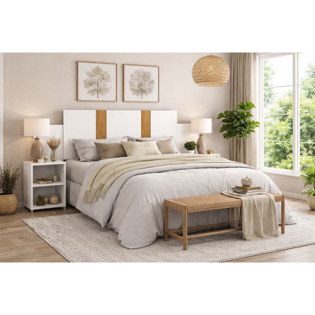 Cabeceira Cama Box Casal Versare Flex com Mesa Cabeceira 100% em MDF