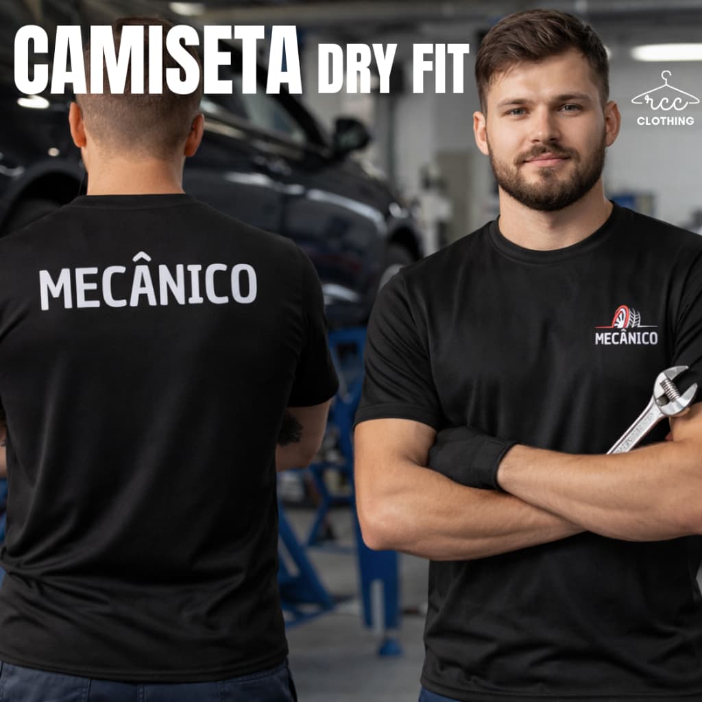 Camisa Mecânico Dryfit – Conforto, Durabilidade e Performance no Trabalho 100% Poliéster